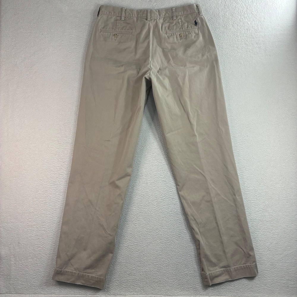 Polo Ralph Lauren Preston Chino Pants Men 34x34 Beige Preppy Business Casual Y2K
